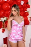 Pijama Tira y short, sexy