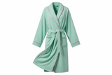 salida de baño manga larga color verde menta para mujer con embone delgadito fucsia