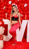 Pijama Tira y pantalón, satín